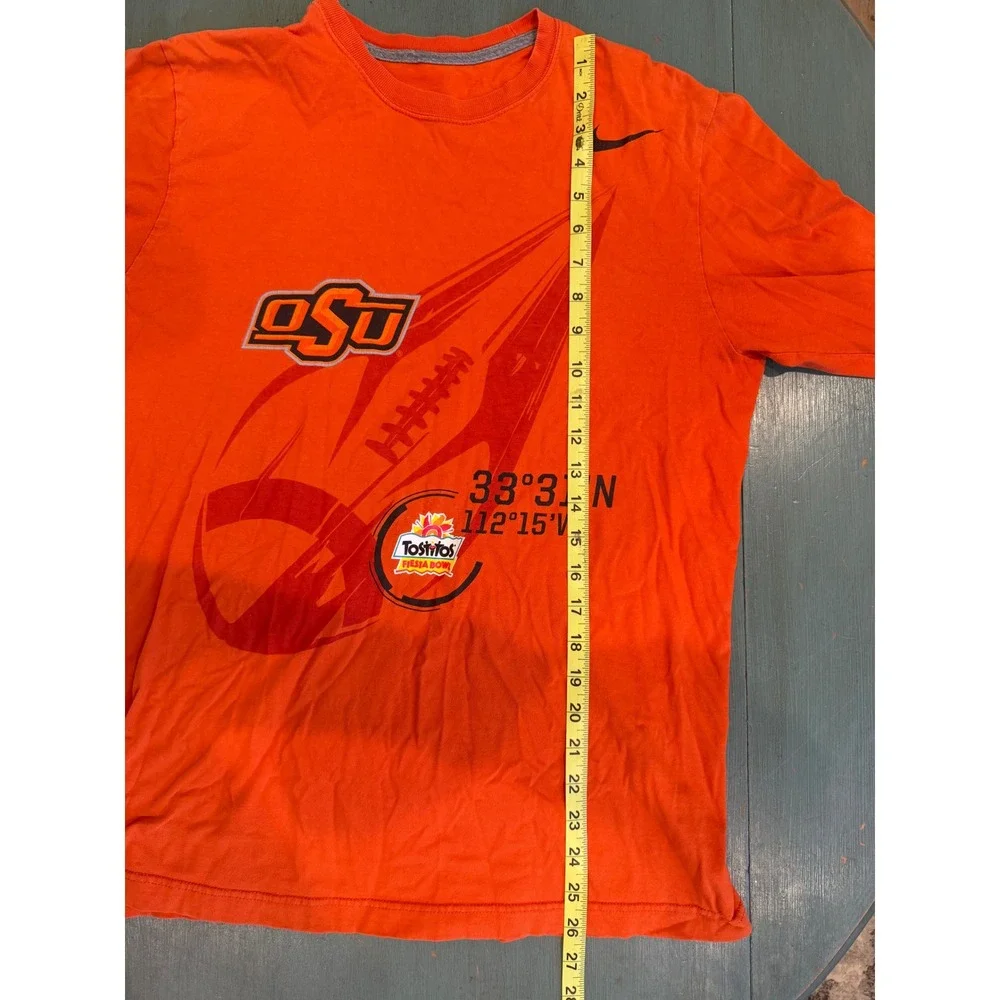 Nike Oklahoma State Cowboys OSU Fiesta Bowl Long Sleeve T-Shirt Orange Mens M